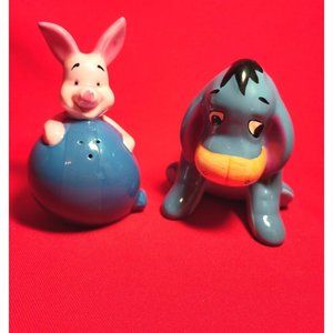 Treasure Craft Winnie the Pooh Piglet & Eeyore Salt & Pepper Shakers Set